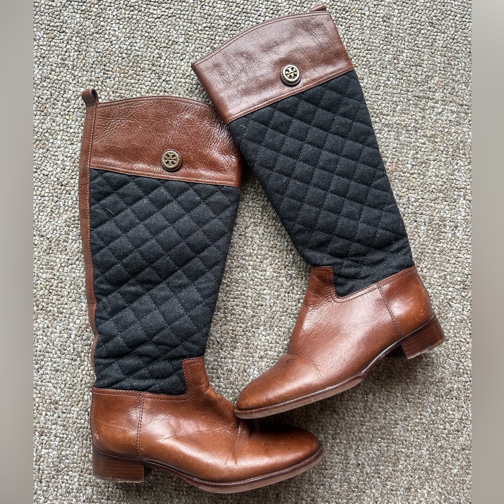 Tory Burch Quilted Riding Boot